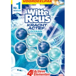 Krachtig & actief Toiletblok PakketDit verfrissende pakket van bestaat uit de volgende producten: Toiletblok Kracht Actief Lavendel 2 stuks, Toiletblok Kracht Actief Oceaan 2 stuks en Toiletblok Kracht Actief Bloesem 2 stuks. zorgt voor een hygiënisch schoon toilet.Op zoek naar een makkelijke manier om je toilet schoon en fris te houden? De toiletblokken van zorgen voor een schoon en fris toilet van de eerste tot de laatste spoelbeurt. De toiletblokken in dit pakket van bestaan uit een formule met 4 actieve functies: reinigend schuim, anti-kalk formule, vuilbeschermer en extra frisheid. De toiletreinigers bevatten het luchtverfrissereffect die ervoor zorgt dat de badkamer lange tijd met een frisse lavendel, oceaan en/of bloessem geur wordt gevuld.Het karton en de houder zijn 100% recyclebaar. Om te recyclen, scheid het karton van de plastic verpakking.De toiletblokken hebben 4 actieve elementen:Het reinigend schuim reinigt uw toilet bij elke spoelbeurtDe anti-kalk formule voorkomt de vorming van kalkaanslagDe vuilbeschermer voorkomt de vorming van vuil tussen de schoonmaakbeurten doorVerspreidt een frisse lavendel geur van de eerste tot de laatste spoelbeurt en zorgt voor een schoon en fris toilet Gevarenaanduidingen Schadelijk Veroorzaakt huidirritatie. Veroorzaakt ernstige oogirritatie. Voorzorgsmaatregelen Buiten het bereik van kinderen houden. Beschermende kledij dragen. BIJ CONTACT MET DE HUID: met veel water en zeep wassen. BIJ CONTACT MET DE OGEN: voorzichtig afspoelen met water gedurende een aantal minuten: contactlenzen verwijderen, indien mogelijk: blijven spoelen. Bij aanhoudende oogirritatie: een arts raadplegen. Fabrikant informatie Merk: Ean: 6019915495478 Artikel: 1019-160 Fabrikant gegevens: Henkel Adres: Brugwal 11 3432 NZ Nieuwegein Nederland Contactgegevens: Tel: 030 607 3911 Email: [email protected] Website: https://www.henkel.com Reviews Schrijf jouw review Hoe controleren en plaatsen wij reviews? Plein plaatst enkel reviews van klanten en personen die het product daadwerkelijk gebruikt hebben, ook wanneer deze negatief of neutraal is. Voordat de review geplaatst wordt controleren we handmatig of deze écht is en voldoet aan onze reviewvoorwaarden. Wanneer het product op Plein gekocht is vermelden we dat bij de review. Plein betaalt niet voor reviews, wanneer een reviewer door een andere partij is vergoed staat dit erbij vermeld. Er zijn nog geen reviews geschreven. Schrijf als eerste een review. Krachtig & actief Toiletblok Pakket^Witte Reus Online