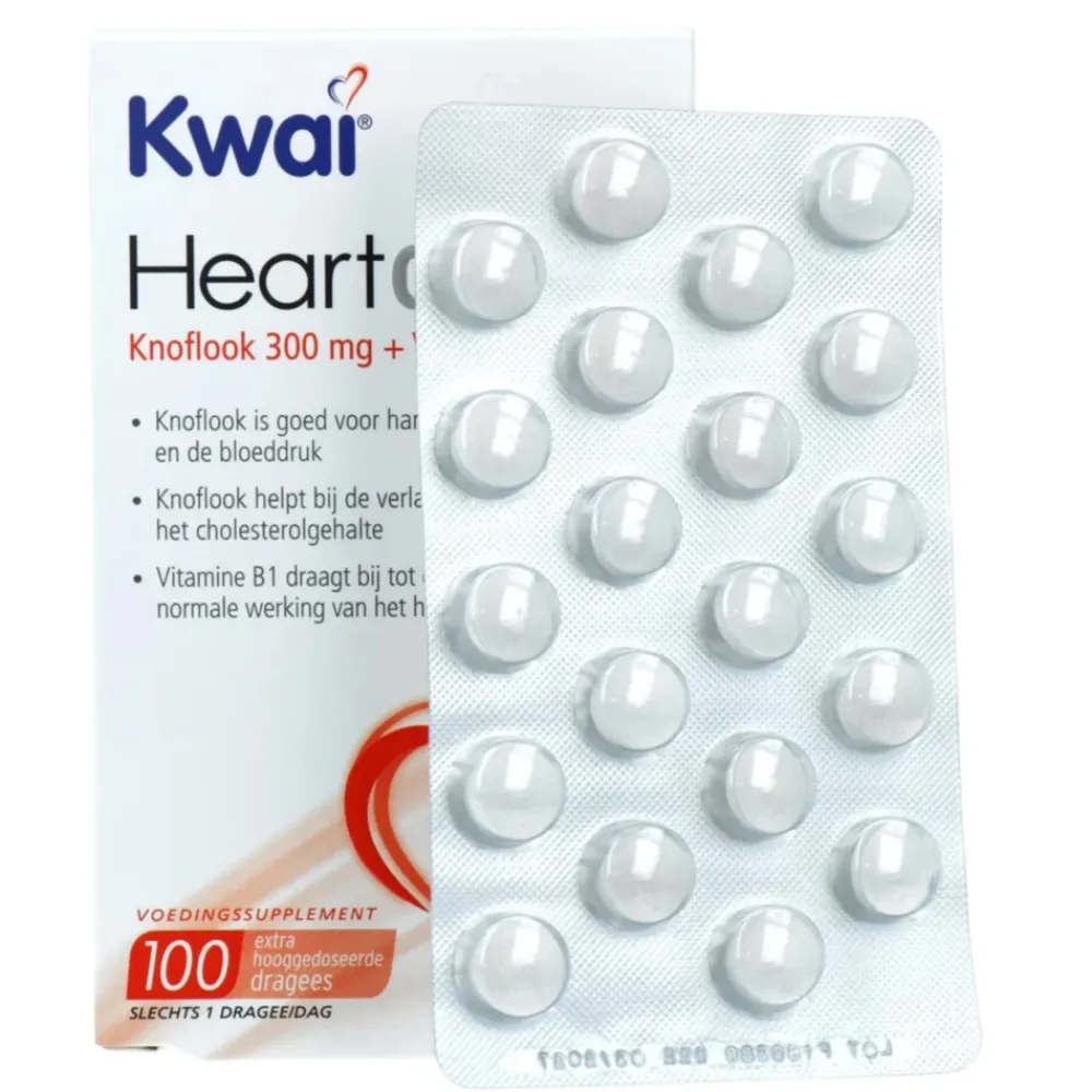 Hart, Bloed & Cholesterol<Kwai Heartcare Knoflook 100 stuks