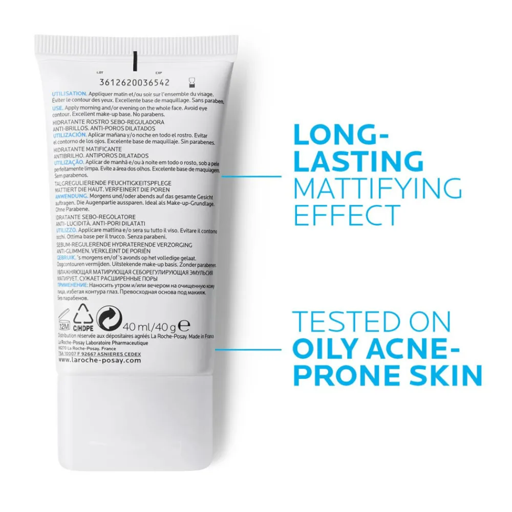 Gezicht<La Roche Posay Effaclar Mat Vochtinbrengende Gezichtscrème 40 ml