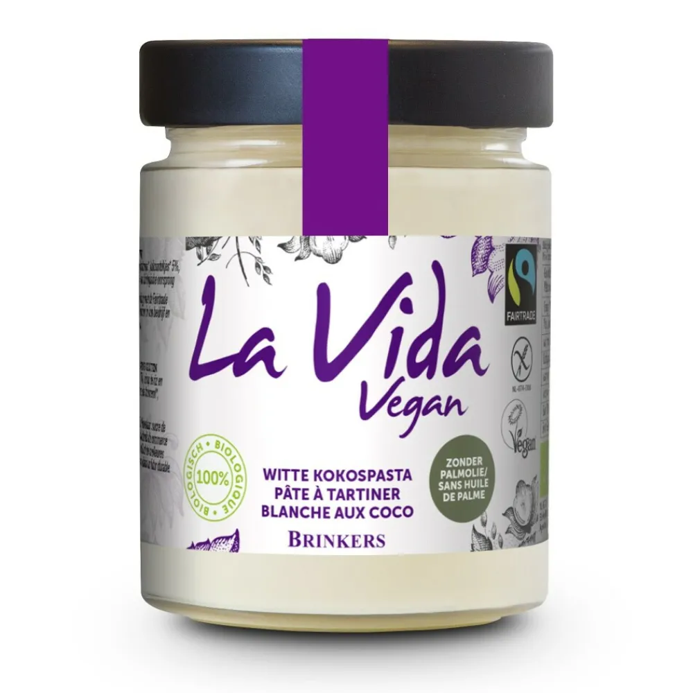 Witte Kokospasta Bio 270 gr^La Vida Vegan New