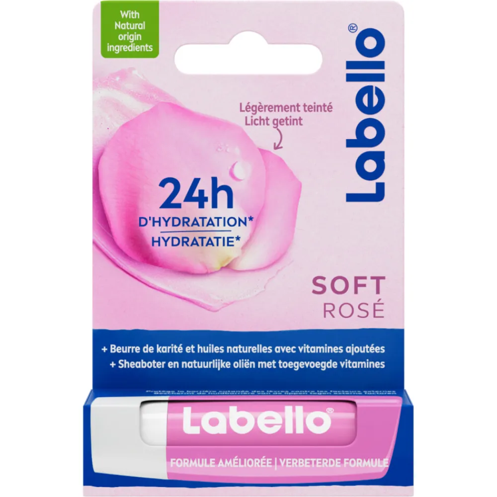 Lipverzorging<Labello Lippenbalsem Blister Soft Rose 4,8 gr