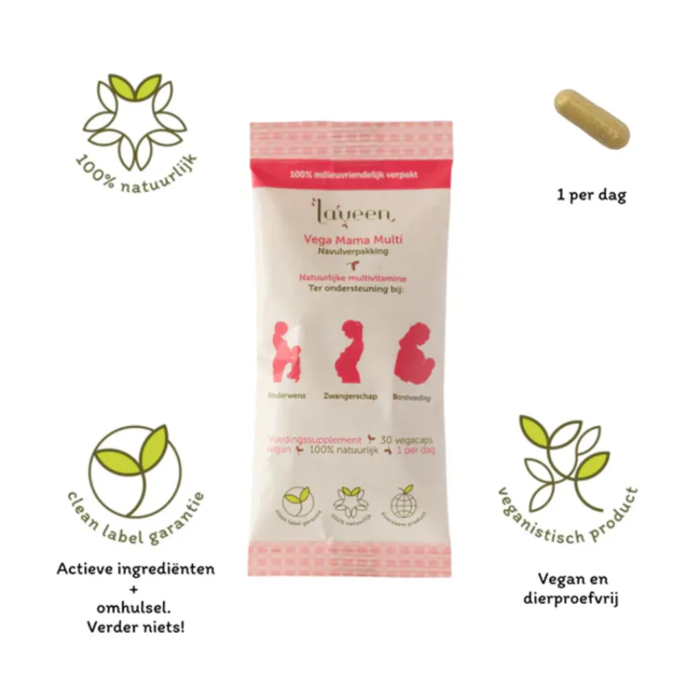 Mama Multi Vegan Navulverpakking 30 capsules^Laveen Online