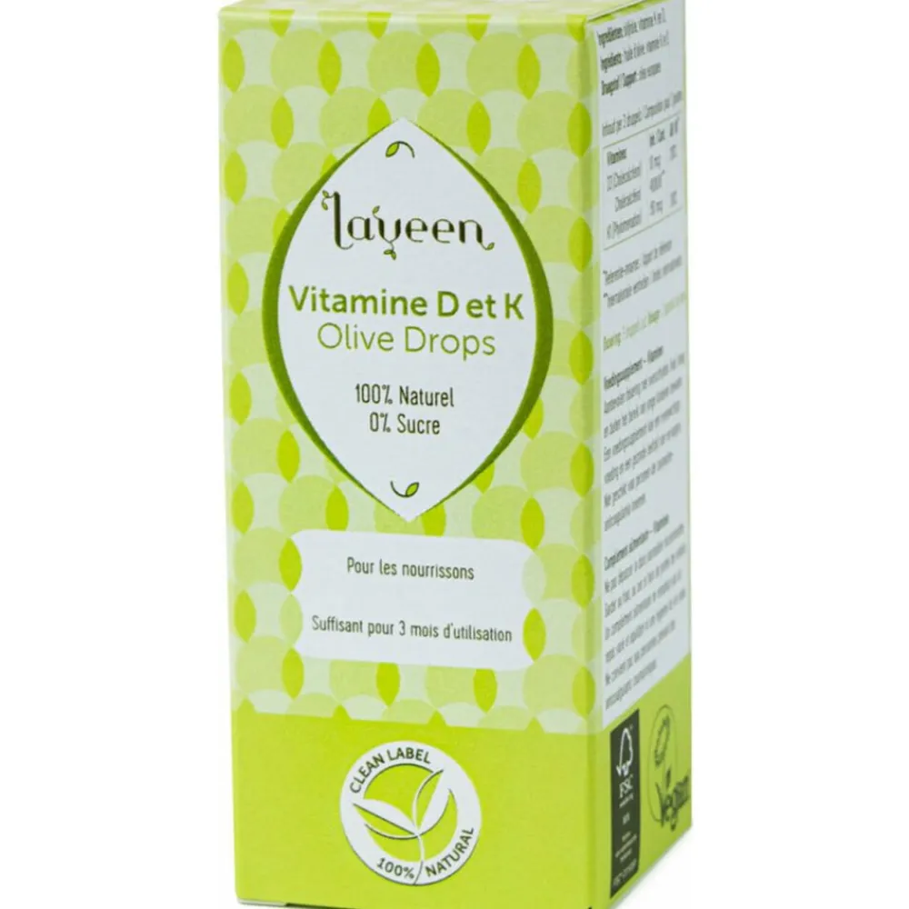 Olive Drops Zuigelingen Vitaminen D & K 10 ml^Laveen
