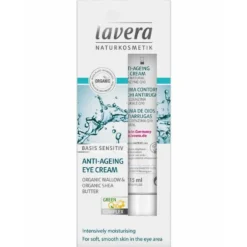Basis Sensitiv Anti-Ageing Oog Crème Q10 15 ml^Lavera