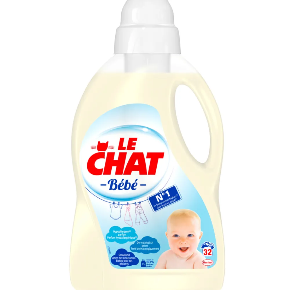 Wasmiddel<Le Chat Vloeibaar Wasmiddel Bébé 32 Wasbeurten 1440 ml