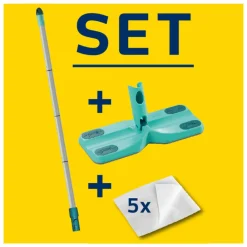 Clean & Away Vloerwisser Set met 5 Stofdoekjes^Leifheit Hot