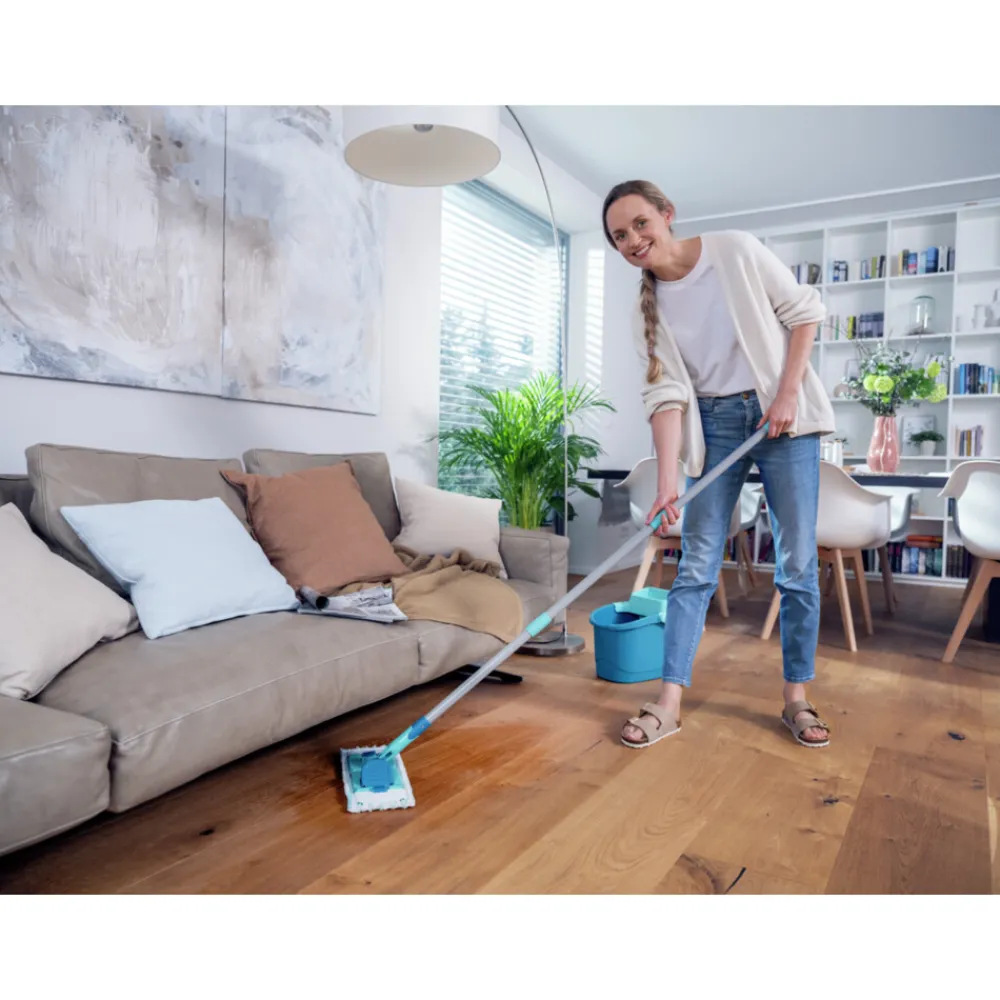 Dweilen<Leifheit Dweilsysteem Powerclean Vloerwisser Met Micro Duo - 33 cm 1 set