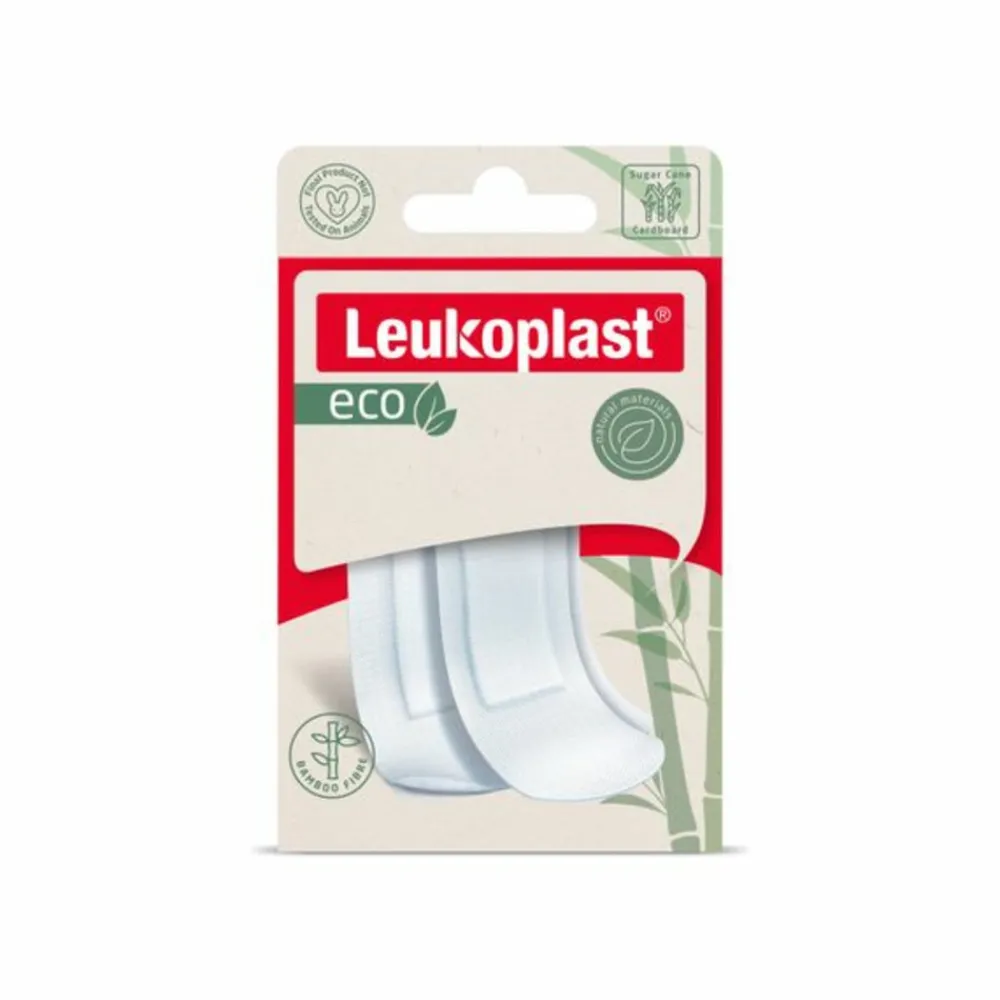 Eco Pleisters 12 x (19x72mm) en 8 x (38x72mm) 20 stuks^Leukoplast Discount