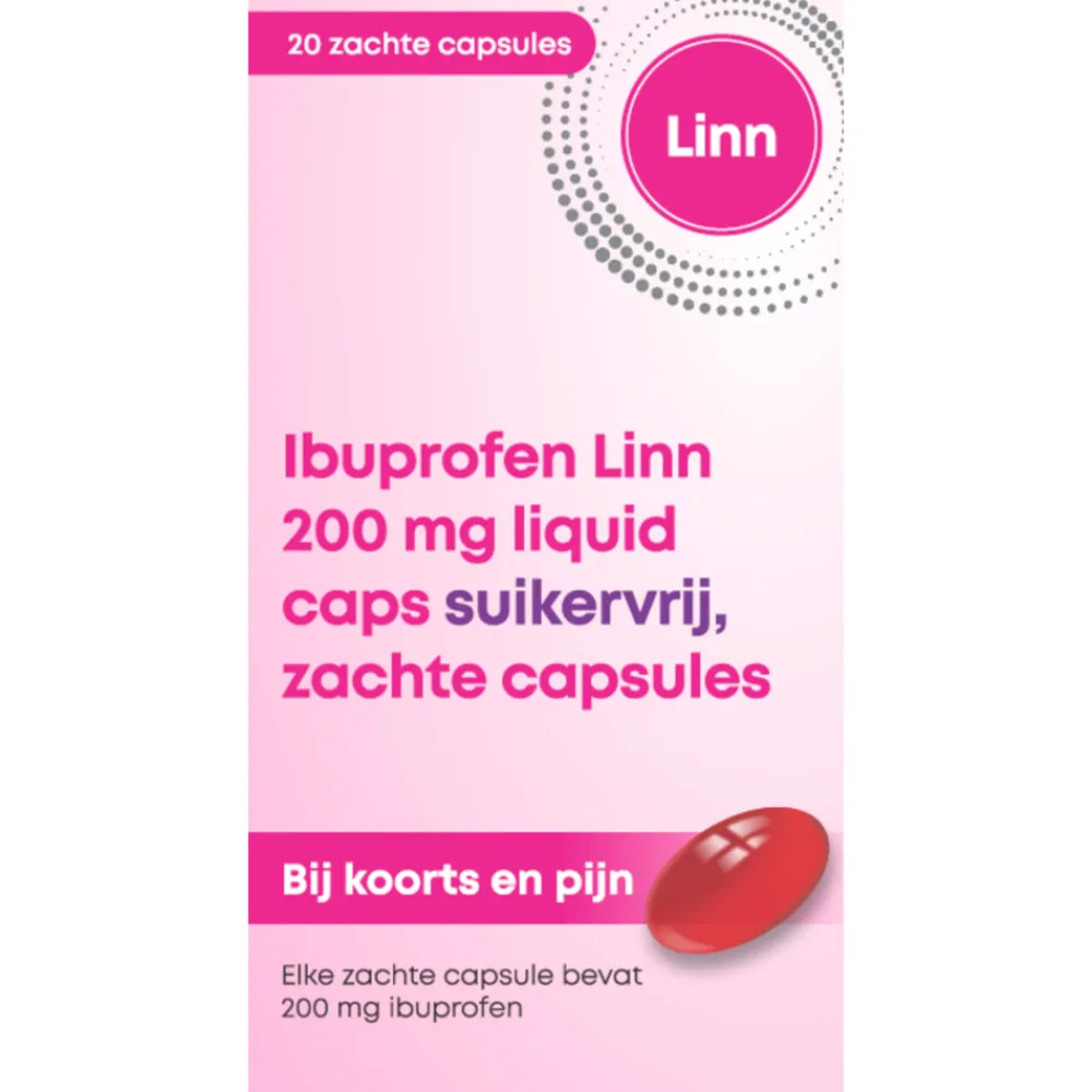 Ibuprofen 200 mg Suikervrije Liquid Cap 20 capsules^Linn Sale