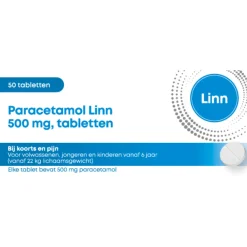 Pijnstillend<Linn Paracetamol 500 mg 50 tabletten