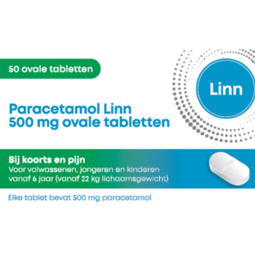 Sale Paracetamol 500 mg Ovale tablet 50 tabletten Pijnstillend