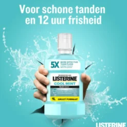 Mondwater Cool Mint Milde Smaak Zonder Alcohol 1 liter^Listerine Best