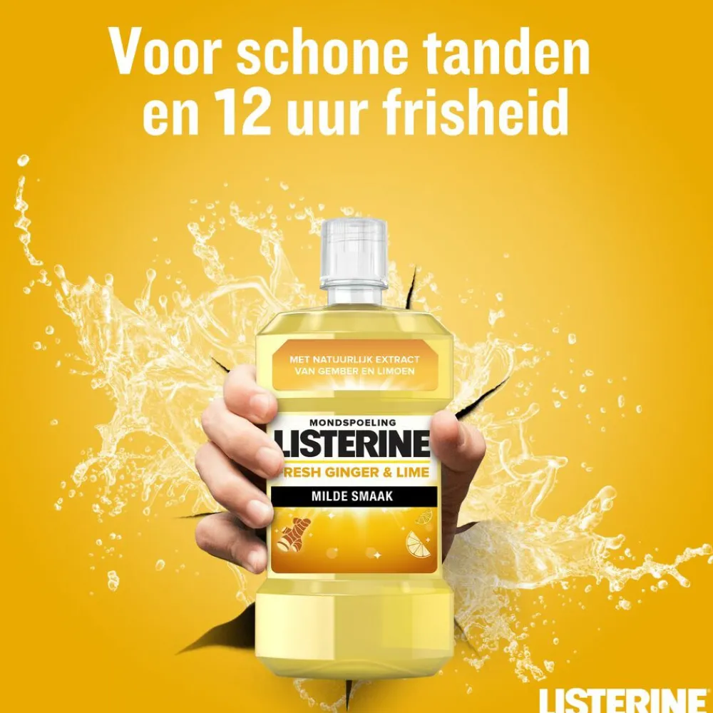 Mondwater Fresh Ginger & Lime 500 ml^Listerine New