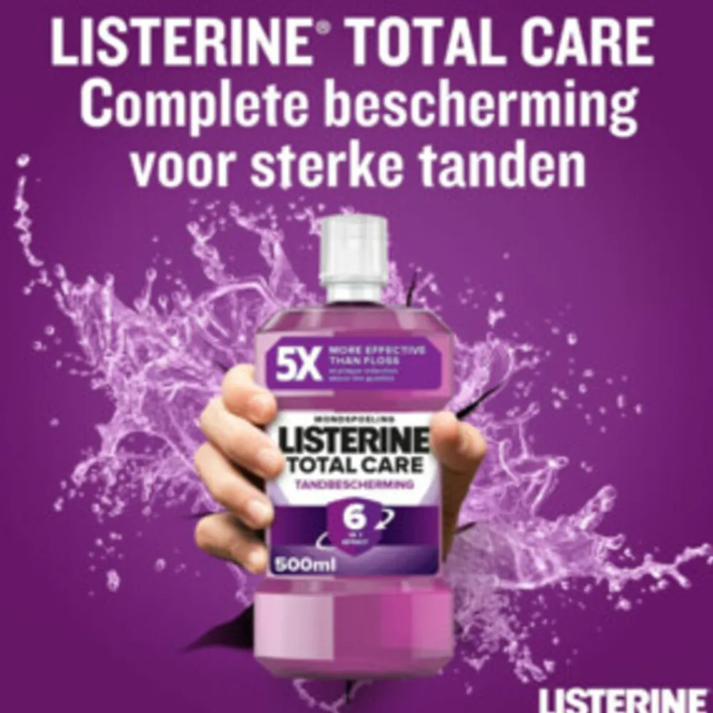 Clearance Mondwater Total Care Tandbescherming 500 ml Spoelen & Poetsen