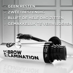 Clearance L'Oréal Brow Lamination Wenkbrauwgel Transparant 6 ml Wenkbrauwgel