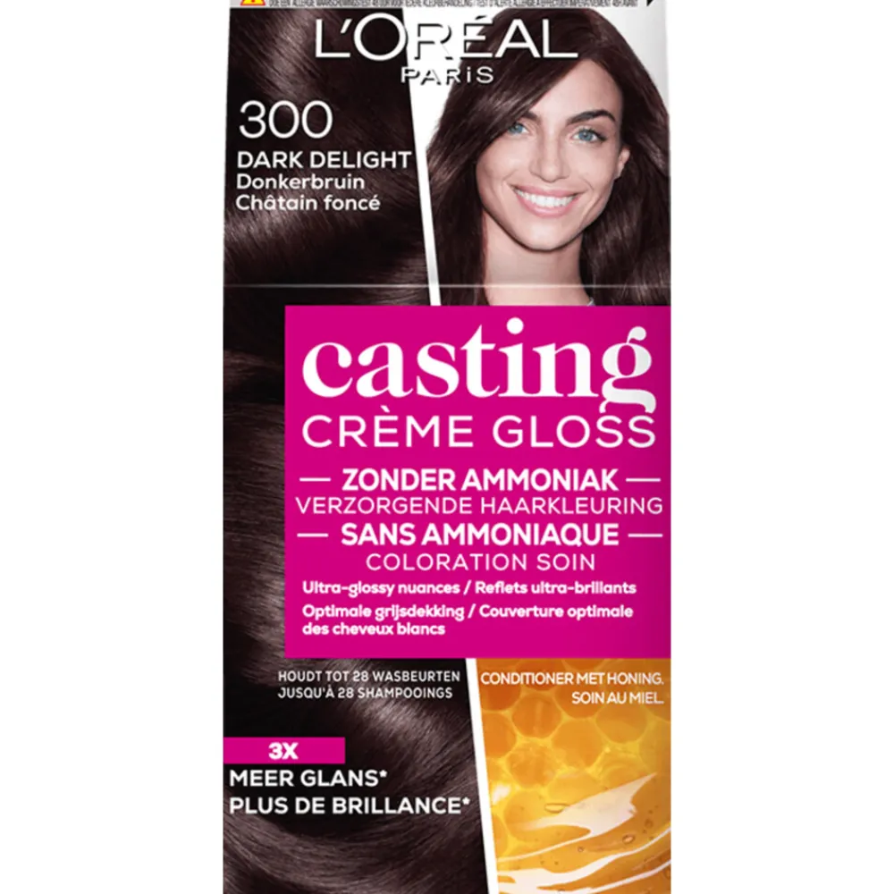 Best L'Oréal Casting Crème Gloss Semi-Permanente Haarkleuring 300 Donkerbruin Haarkleuring