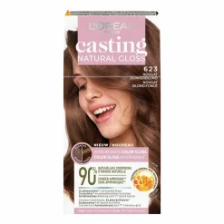 L'Oréal Casting Natural Gloss Semi-Permanente Haarkleuring 623 Nougat Donkerblond^LOréal Clearance