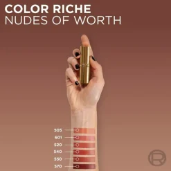 New L'Oréal Color Riche Satin Nude Lippenstift 570 Worth It Intense 4,54 gr Lipstick