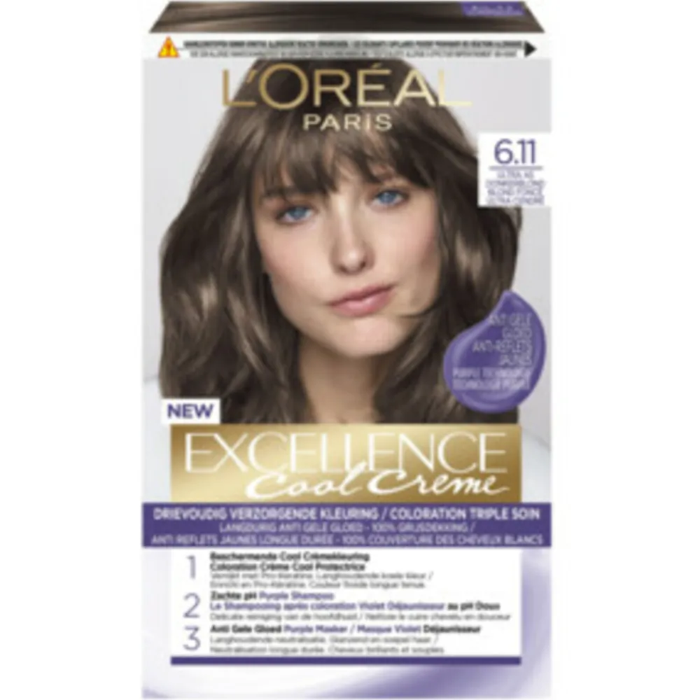 Clearance L'Oréal Cool Cream - Donkerblond + Uitgroeispray Pakket Haarkleuring