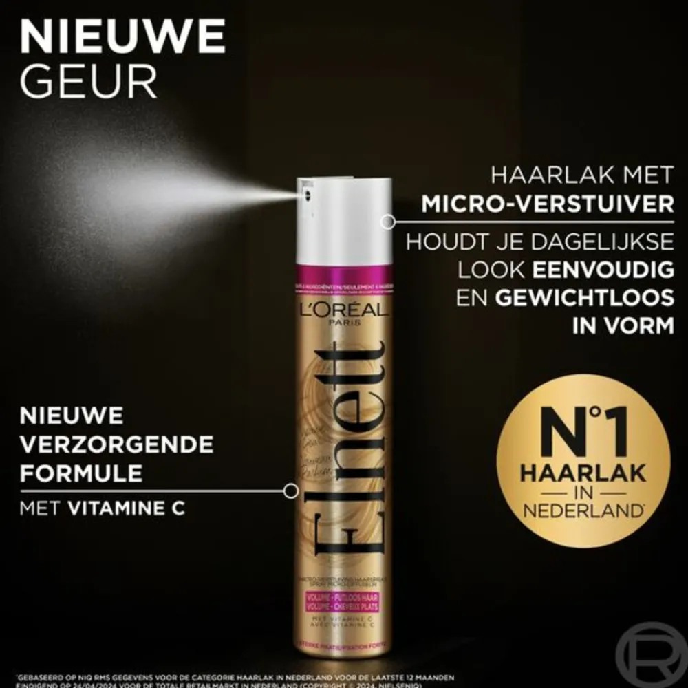 L'Oréal Elnett Satin Haarspray Volume Extra Sterk 200 ml^LOréal Discount