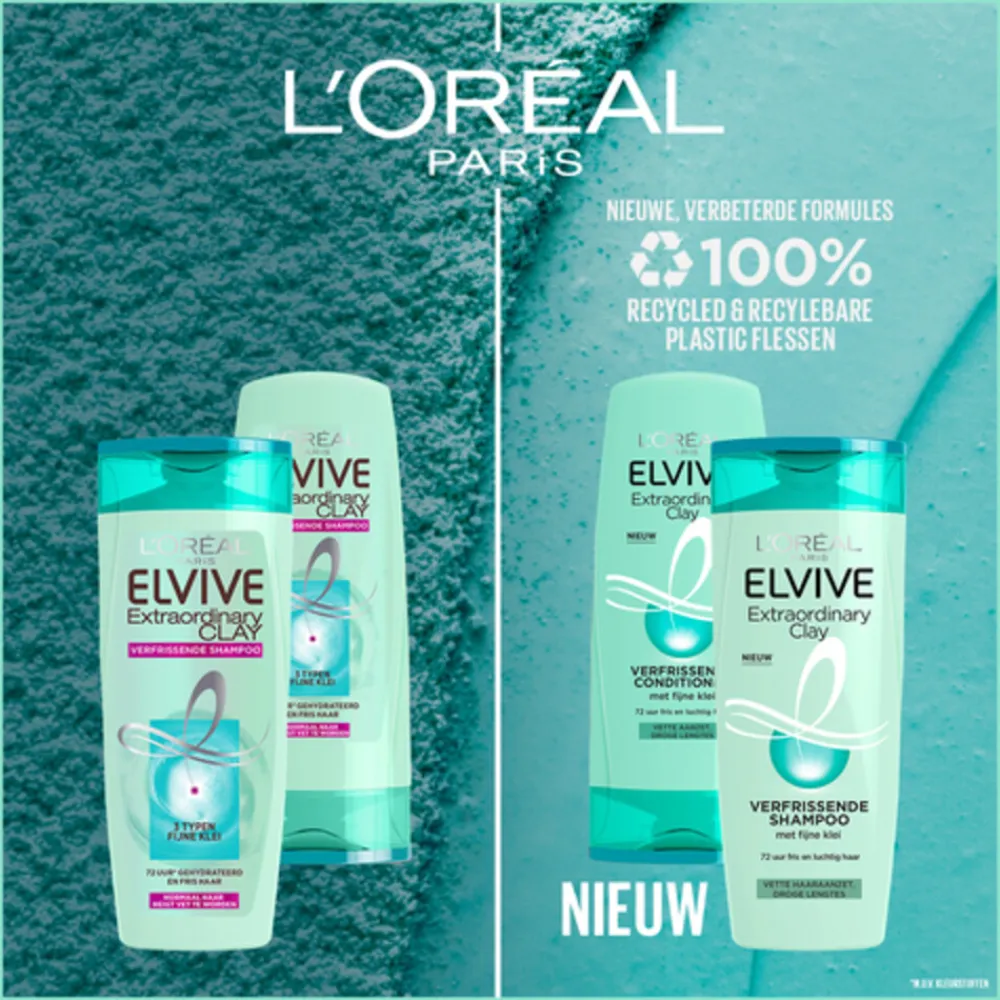 Shampoo<LOréal L'Oréal Elvive Extraordinary Clay Shampoo 250 ml