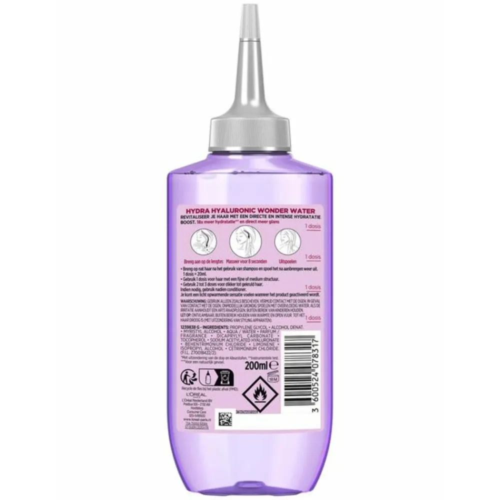 Haarmasker<LOréal L'Oréal Elvive Hydra Hyaluronic Wonder Water 200 ml