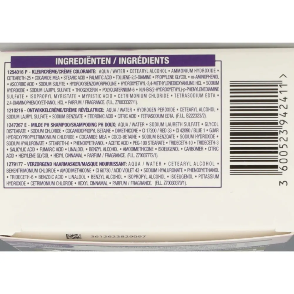 L'Oréal Excellence Cool Crème Permanente Crèmekleuring 3.11 - Ultra As Donkerbruin Haarkleuring