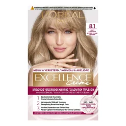 Online L'Oréal Excellence Crème Permanente Crèmekleuring 8.1 Licht Asblond Haarkleuring