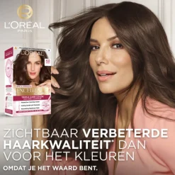 New L'Oréal Excellence Crème Permanente Crèmekleuring 5 Lichtbruin Haarkleuring
