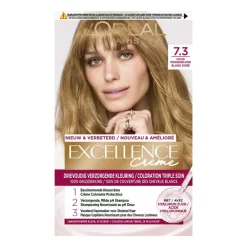 L'Oréal Excellence Crème Permanente Crèmekleuring 7.3 Goud Middenblond^LOréal