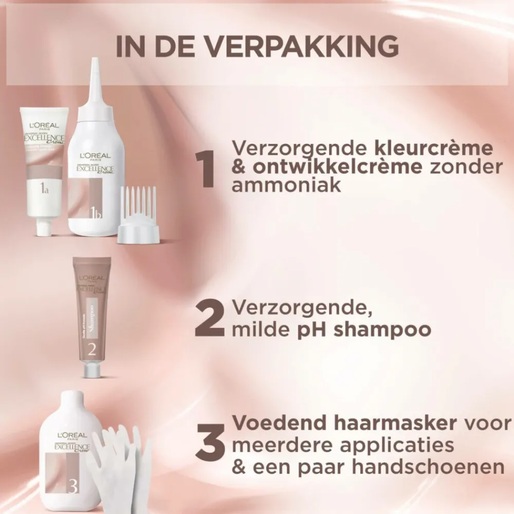 L'Oréal Excellence Crème Universal Nudes Permanente Haarkleuring 8U Universeel Lichtblond^LOréal