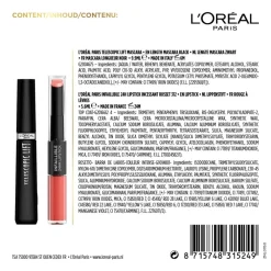 Outlet L'Oréal Geschenkset Telescopic Lift Mascara & Infaillible 24H Lipstick 312 Incessant Russet 2 stuks Geschenksets|Lipstick