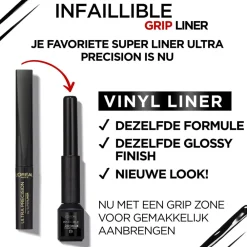L'Oréal Infaillible Grip 24H Vinyl Liquid Eyeliner Zwart 3 ml^LOréal New