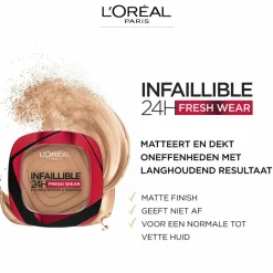 Foundation<LOréal L'Oréal Infaillible 24H Fresh Wear Foundation Poeder 220 Sand 8 gr
