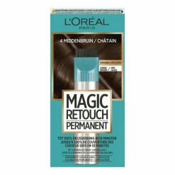 Haarkleuring<LOréal L'Oréal Magic Retouch Permanent 4 Middenbruin 95 gr