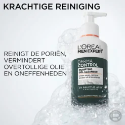 Reiniging<LOréal L'Oréal Men Expert Derma Control Reinigingsgel 260 ml