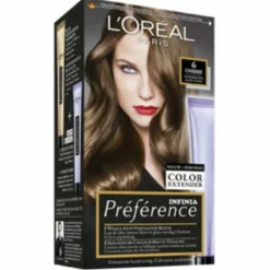 Hot L'Oréal Preference Haarkleuring 06 Ombrie - Donkerblond + Magic Retouch Uitgroeispray Donkerblond 75 ml Pakket Haarkleuring