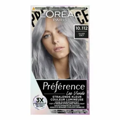 L'Oréal Preference Vivids Permanente Haarkleuring 10.112 Silver Grey^LOréal Hot