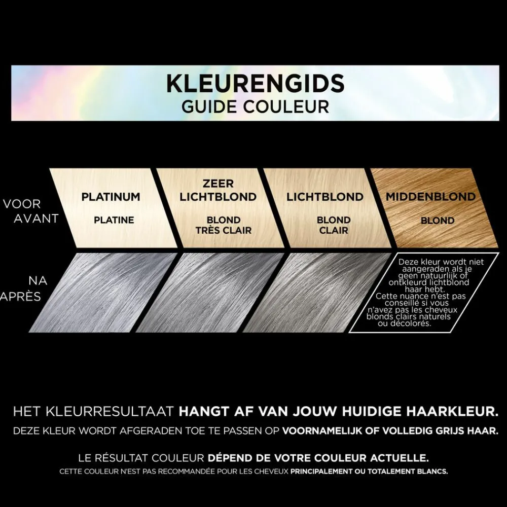L'Oréal Preference Vivids Permanente Haarkleuring 10.112 Silver Grey^LOréal Hot