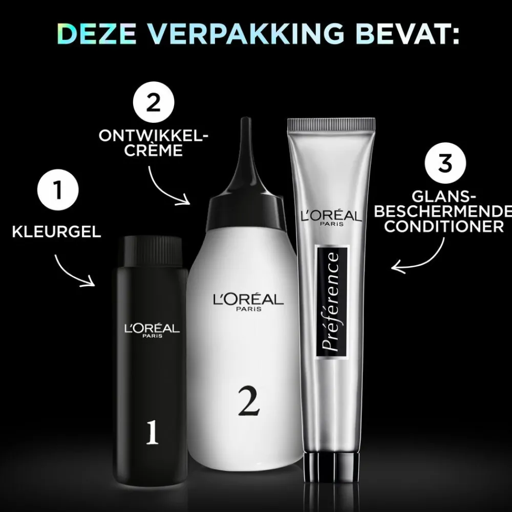 L'Oréal Preference Vivids Permanente Haarkleuring 10.112 Silver Grey^LOréal Hot