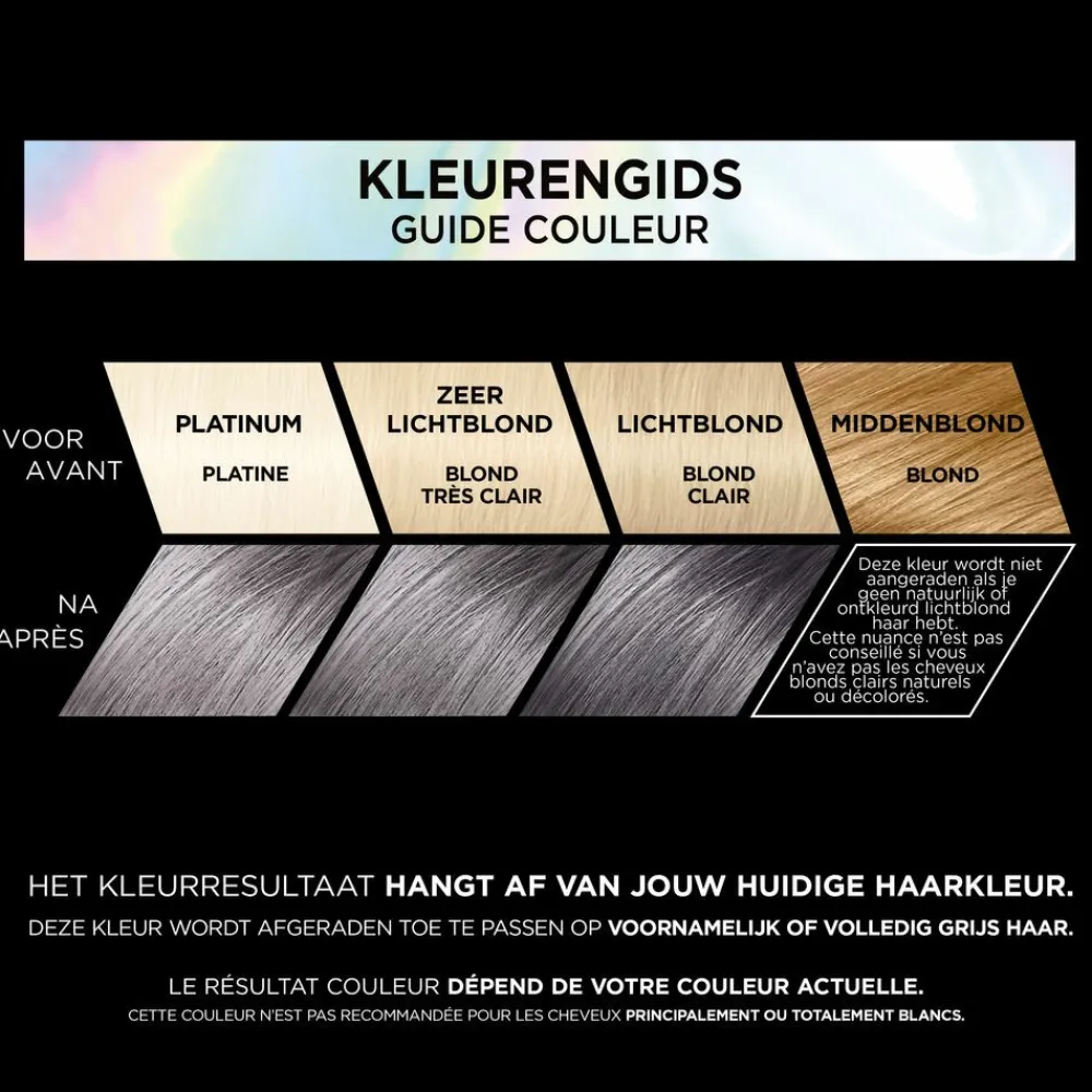 Online L'Oréal Preference Vivids Permanente Haarkleuring 9.112 Smokey Grey Haarkleuring