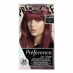 Clearance L'Oréal Preference Vivids Permanente Haarkleuring 5.260 Violet Haarkleuring