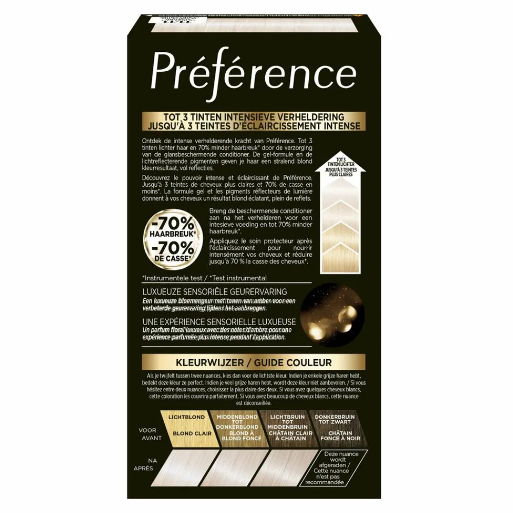 L'Oréal Préférence Le Blonding Permanente Haarkleuring 11.11 Helsinki - Ultra Licht Asblond^LOréal Outlet