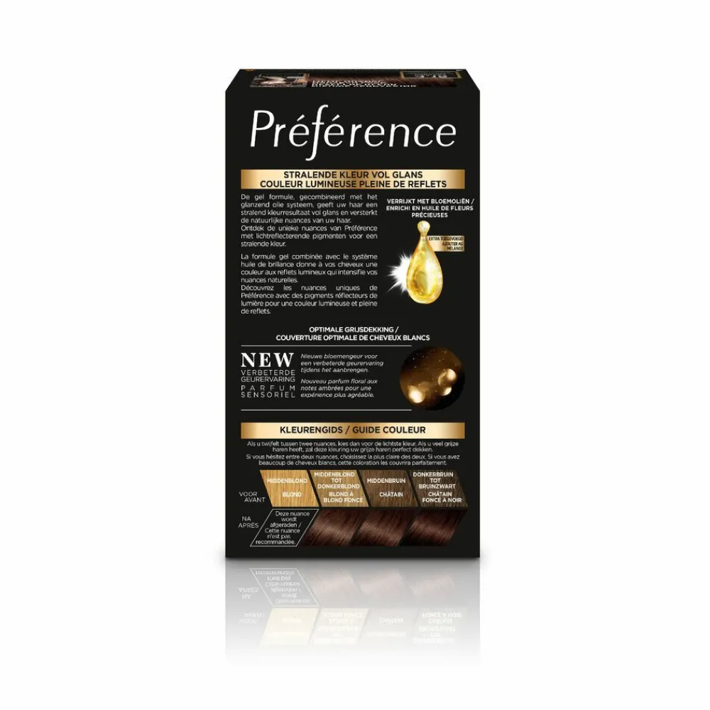 Haarkleuring<LOréal L'Oréal Préférence Permanente Haarkleuring 4.15 Diep Kastanjebruin