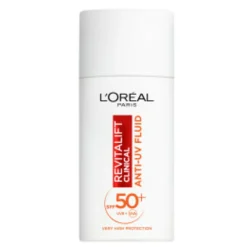 Zonbescherming<LOréal L'Oréal Revitalift Clinical Anti-UV Fluid SPF 50 met Vitamine C 50 ml