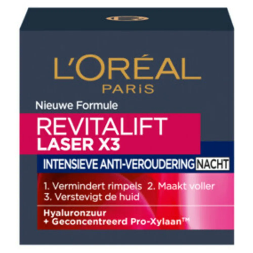 Outlet L'Oréal Revitalift Laser X3 Nachtcrème 50 ml Dag- & Nachtcrème