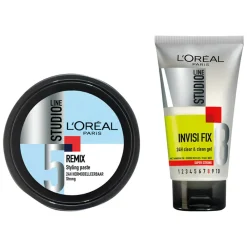 Haarstyling<LOréal L'Oréal Studio Line Remix Paste & Invisi Fix Gel Pakket