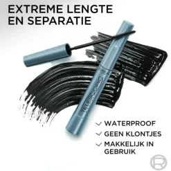 Outlet L'Oréal Telescopic Mascara Waterproof Zwart 8 ml Mascara