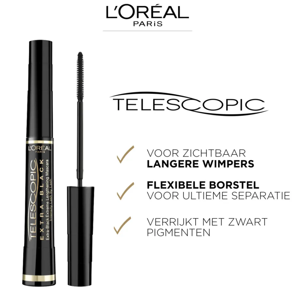 L'Oréal Telescopic Mascara Extra Black^LOréal Online