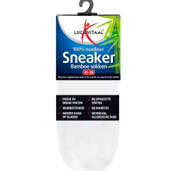 Hot Bamboe Sneakersok Wit maat 35-38 1 paar Steunkousen|Zelfzorg